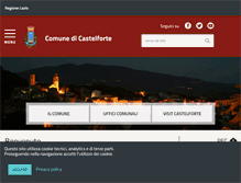 Tablet Screenshot of comune.castelforte.lt.it